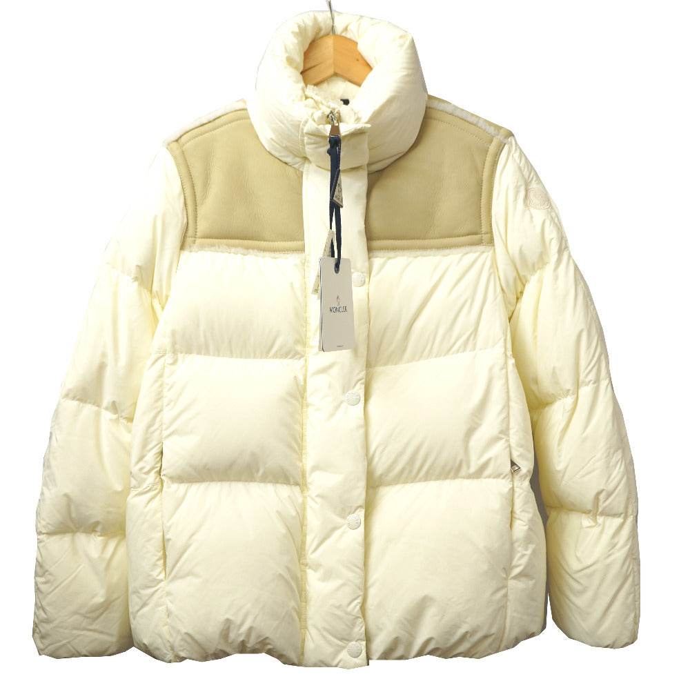 新品同様 モンクレール JOTTY ダウンジャケット ナイロン ホワイト サイズ1 白 0048【中古】MONCLER レディース