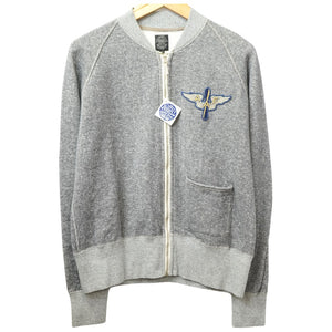 新品同様 トイズマッコイ ジップアップ スウェット TMC0011 スウェット サイズ40 グレー 0049【中古】TOYS McCOY'S メンズ