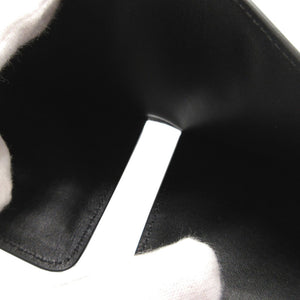 新品同様 マルベリー レザー ブラック 黒 2つ折り財布 財布 札入れ 0057【中古】Mulberry