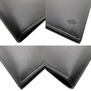 新品同様 マルベリー レザー ブラック 黒 2つ折り財布 財布 札入れ 0057【中古】Mulberry