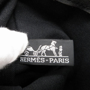 美品 エルメス ボラボラ PM シュバル キャンバス ホワイト 白 ブラック 黒 トートバッグ 0058【中古】HERMES
