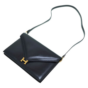 美品 エルメス
 リディ ショルダーバッグ ショルダーバッグ
 ボックスカーフ ネイビー 〇S刻印 0061
【中古】HERMES レディース