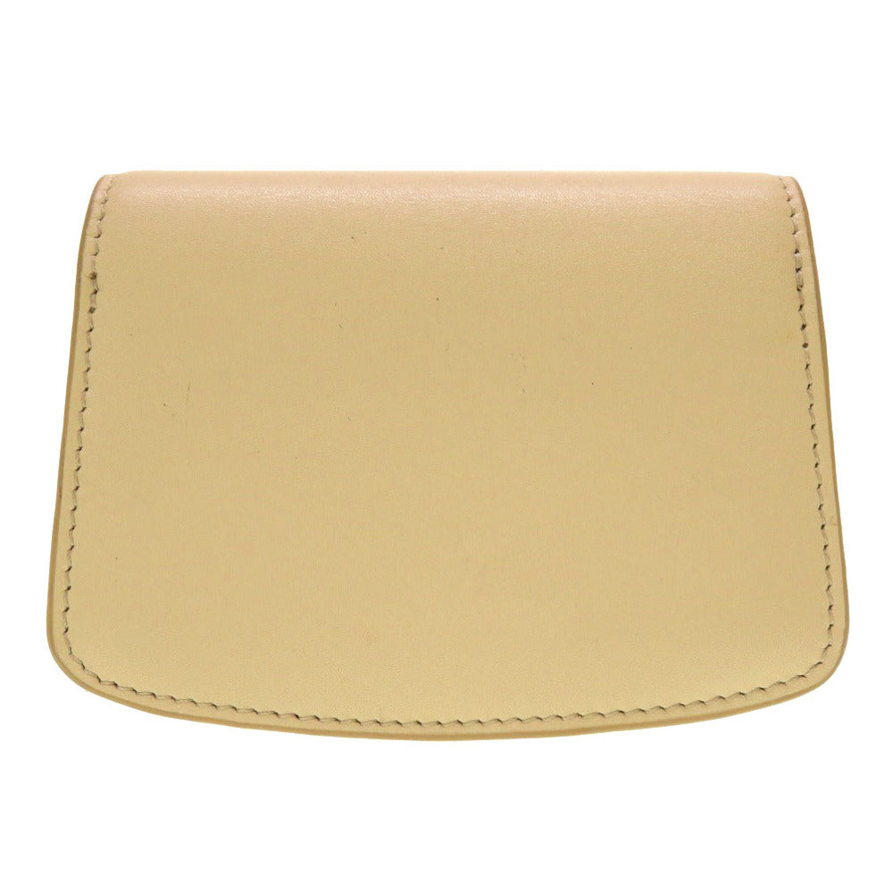 ザ ロウ ソフィア SOFAレザー ベージュ ゴールド金具 カードケース 名刺入れ 0066 【中古】 THE ROW