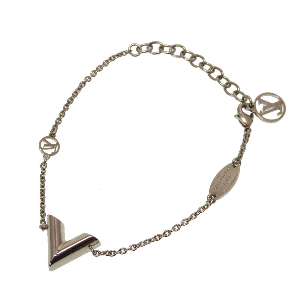 新品同様 ルイ ヴィトン ブラレス エッセンシャルV M63198 シルバー ブレスレット アクセサリー LV 0100 【中古】 LOUIS VUITTON