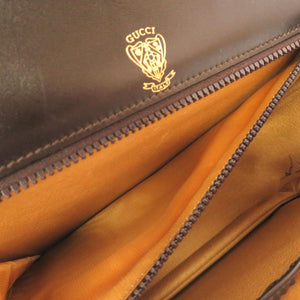 グッチ GG柄 スウェード ブラウン 99 00 0633 ゴールド金具 バンブー ハンドバッグ 茶 0102 【中古】 GUCCI