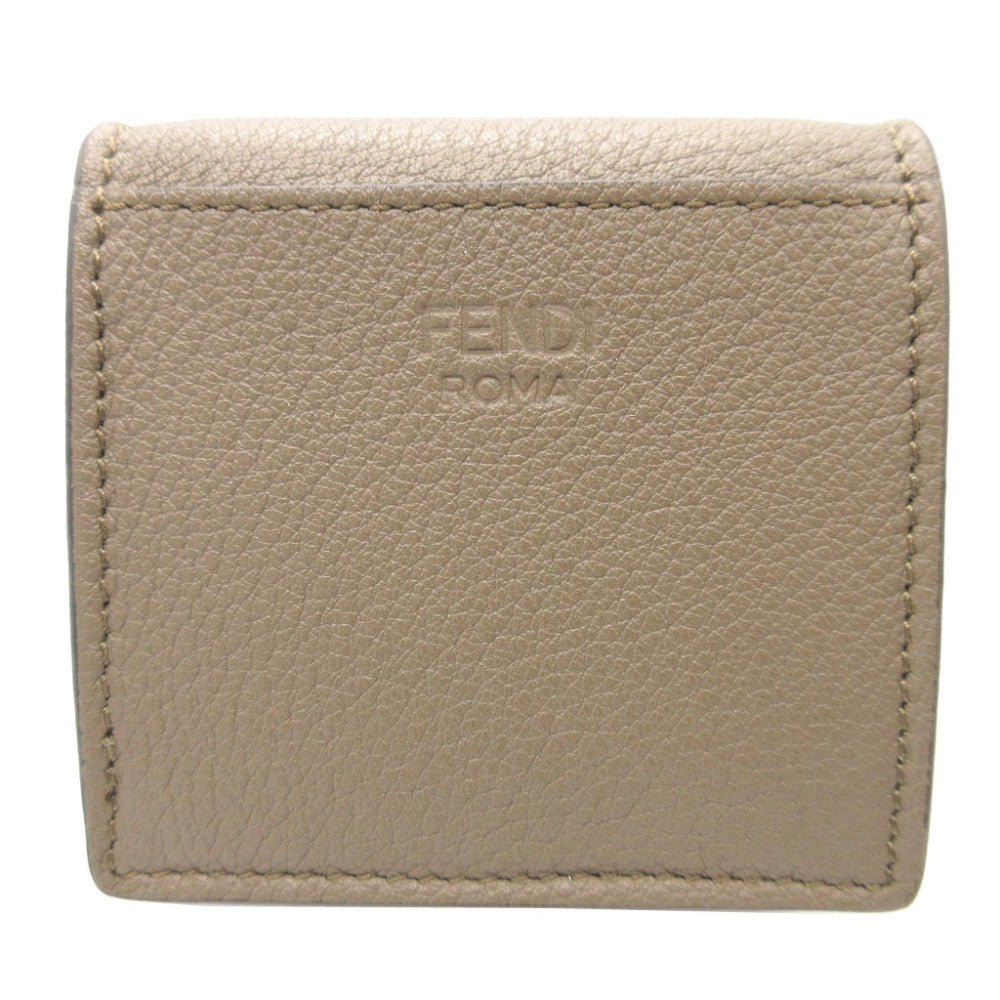 美品 フェンディ ピーカブー 8M0453 レザー グレー コインケース 財布 0107【中古】FENDI