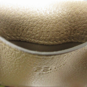 美品 フェンディ ピーカブー 8M0453 レザー グレー コインケース 財布 0107【中古】FENDI