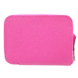 新品同様 エルメス アザップミニ A刻印(2017年製) ヴォーエプソン ローズパープル コイン カードケース 0109【中古】HERMES