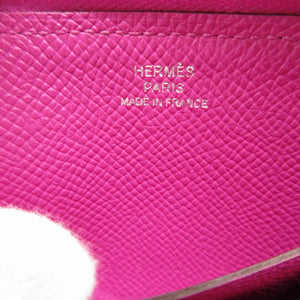 新品同様 エルメス アザップミニ A刻印(2017年製) ヴォーエプソン ローズパープル コイン カードケース 0109【中古】HERMES