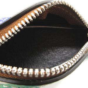 新品同様 ロエベ イルカ レザー ホワイト 白 マルチカラー コインケース 0110【中古】LOEWE