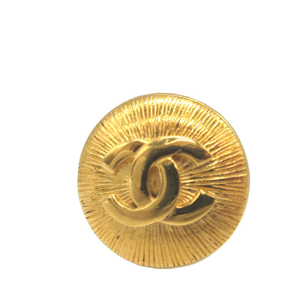 シャネル ココマーク ヴィンテージ メタル ゴールド ブローチ 0113【中古】CHANEL