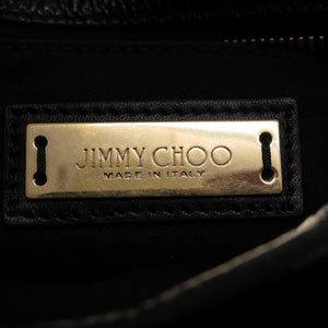 ジミーチュウ サラ スタースタッズ ミニ レザー ブラック 黒 2way トートバッグ 0121【中古】JIMMY CHOO