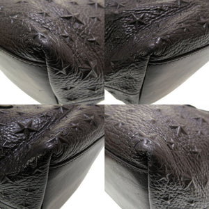 ジミーチュウ サラ スタースタッズ ミニ レザー ブラック 黒 2way トートバッグ 0121【中古】JIMMY CHOO