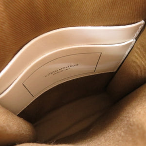 新品同様 コルトモルテド ウィンダンシー レザー ホワイト 白 ロゴ アイフォンケース ショルダーバッグ 0123【中古】CORTO MOLTEDO×WDS