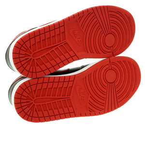 新品同様 ナイキ エアジョーダン1 ミッド スニーカー DQ8426-060 スニーカー 25.5 レザー ブラック 0129【中古】NIKE AIR JORDAN 1 MID メンズ