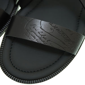 未使用品 ベルルッティ シフノス サンダル レザー ブラック/ブラウン サイズ10.5 シューズ 0130【中古】BERLUTI メンズ