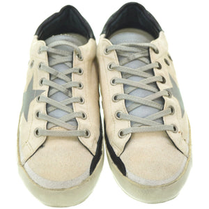 ゴールデングース スーパースター スニーカー キャンバス/レザー サイズ38 ベージュ 0133【中古】GOLDEN GOOSE レディース