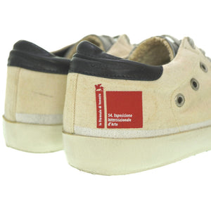 ゴールデングース スーパースター スニーカー キャンバス/レザー サイズ38 ベージュ 0133【中古】GOLDEN GOOSE レディース