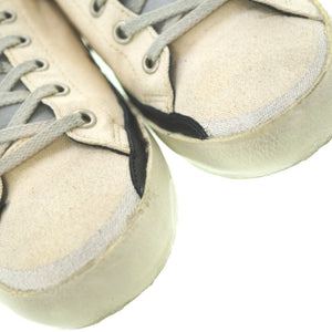 ゴールデングース スーパースター スニーカー キャンバス/レザー サイズ38 ベージュ 0133【中古】GOLDEN GOOSE レディース