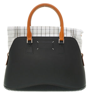 新品同様 マルタン マルジェラ 5AC トートバッグ ショルダーストラップ付 ラバー ブラック 黒 0137【中古】MARTIN MARGIELA