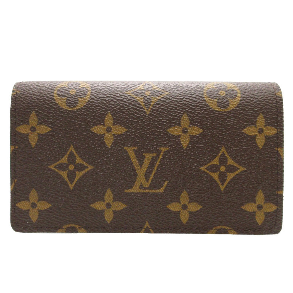 新品同様 ルイヴィトン モノグラム M61736トレゾール ブラウン 茶 2つ折り長財布 財布 0147【中古】LOUIS VUITTON