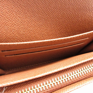 新品同様 ルイヴィトン モノグラム M61736トレゾール ブラウン 茶 2つ折り長財布 財布 0147【中古】LOUIS VUITTON