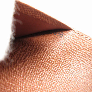 新品同様 ルイヴィトン モノグラム M61736トレゾール ブラウン 茶 2つ折り長財布 財布 0147【中古】LOUIS VUITTON