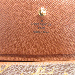 新品同様 ルイヴィトン モノグラム M61736トレゾール ブラウン 茶 2つ折り長財布 財布 0147【中古】LOUIS VUITTON