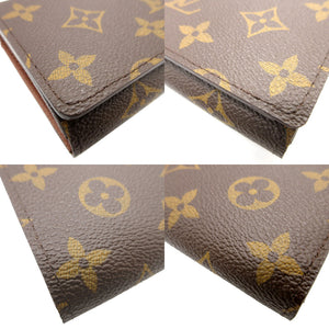 新品同様 ルイヴィトン モノグラム M61736トレゾール ブラウン 茶 2つ折り長財布 財布 0147【中古】LOUIS VUITTON