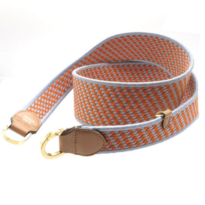 美品 フェンディ キャンバス オレンジ ブルー 青 ショルダーストラップ 0149【中古】FENDI