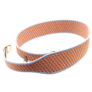 美品 フェンディ キャンバス オレンジ ブルー 青 ショルダーストラップ 0149【中古】FENDI