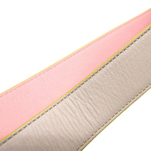 フェンディ レザー グレー ピンク ショルダーストラップ 0150【中古】FENDI