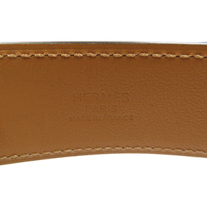 新品同様 エルメス スーパーH Y刻印 ヴォーエプソン シルバー金具 エタン グレー ベルト 0156【中古】HERMES