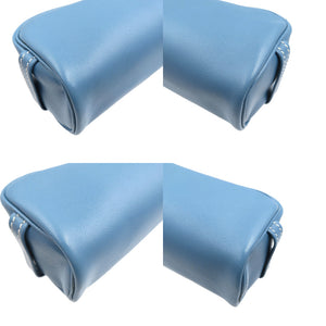 新品同様 エルメス D刻印 ヴォーガリバー シルバー金具 ブルージーン ペンケース 0158【中古】HERMES