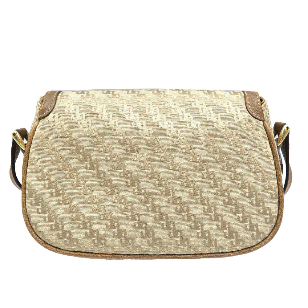 美品 グッチ オールドグッチ 007・115・0177 キャンバス レザー ゴールド金具 ベージュ ショルダーバッグ 0160【中古】GUCCI