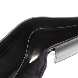 新品同様 グッチ GGエンボス ブラック レザー 625 555 二つ折り財布 財布 黒 0162 【中古】 GUCCI メンズ