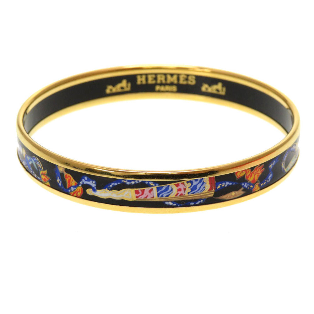 美品 エルメス エマイユPM バングル ゴールド アクセサリー 0163 【中古】 HERMES