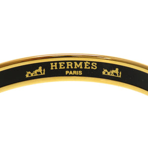 美品 エルメス エマイユPM バングル ゴールド アクセサリー 0163 【中古】 HERMES