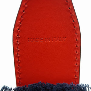 新品同様 クリスチャンルブタン フランジバス スモール Frangibus 3215121 ショルダー トート バッグ キャンバス/レザー ネイビー 紺 0165【中古】Christian Louboutin Frangibus