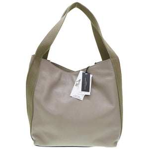 新品同様 ジャンニ キアリーニ ASIA トートバッグ  レザー グレー 0166【中古】GIANNI CHIARINI