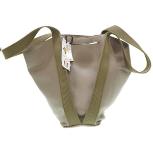 新品同様 ジャンニ キアリーニ ASIA トートバッグ  レザー グレー 0166【中古】GIANNI CHIARINI