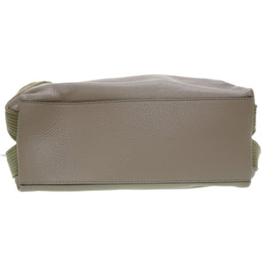 新品同様 ジャンニ キアリーニ ASIA トートバッグ  レザー グレー 0166【中古】GIANNI CHIARINI