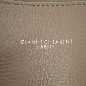 新品同様 ジャンニ キアリーニ ASIA トートバッグ  レザー グレー 0166【中古】GIANNI CHIARINI