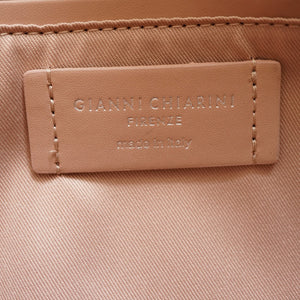 新品同様 ジャンニ キアリーニ ASIA トートバッグ  レザー グレー 0166【中古】GIANNI CHIARINI