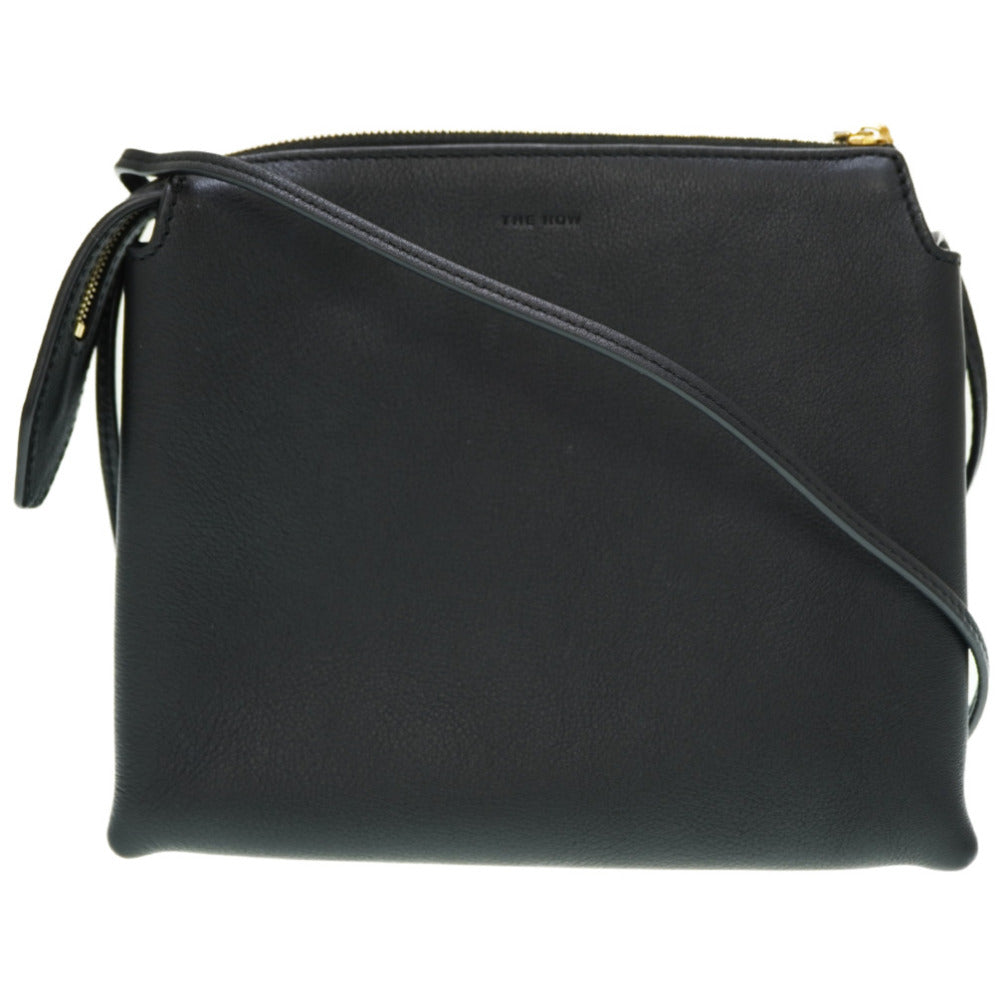 新品同様 ザ ロウ ニュー ミニ ツイン W1236 ショルダーバッグ レザー ブラック 黒 0169【中古】THE ROW NU Mini TWIN