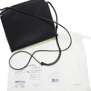 新品同様 ザ ロウ ニュー ミニ ツイン W1236 ショルダーバッグ レザー ブラック 黒 0169【中古】THE ROW NU Mini TWIN