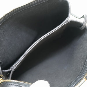 新品同様 ザ ロウ ニュー ミニ ツイン W1236 ショルダーバッグ レザー ブラック 黒 0169【中古】THE ROW NU Mini TWIN