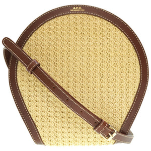 美品 A.P.C. アーペーセー ショルダーバッグ ラフィア/レザー 0170【中古】APC