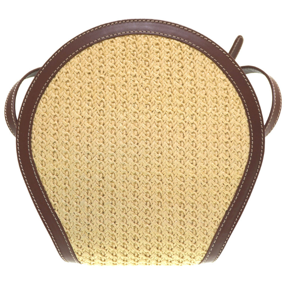 美品 A.P.C. アーペーセー ショルダーバッグ ラフィア/レザー 0170【中古】APC