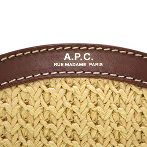 美品 A.P.C. アーペーセー ショルダーバッグ ラフィア/レザー 0170【中古】APC